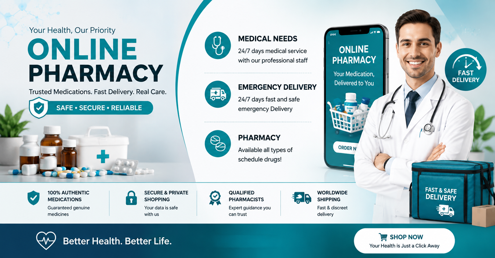 Medicore Online Pharmacy Banner